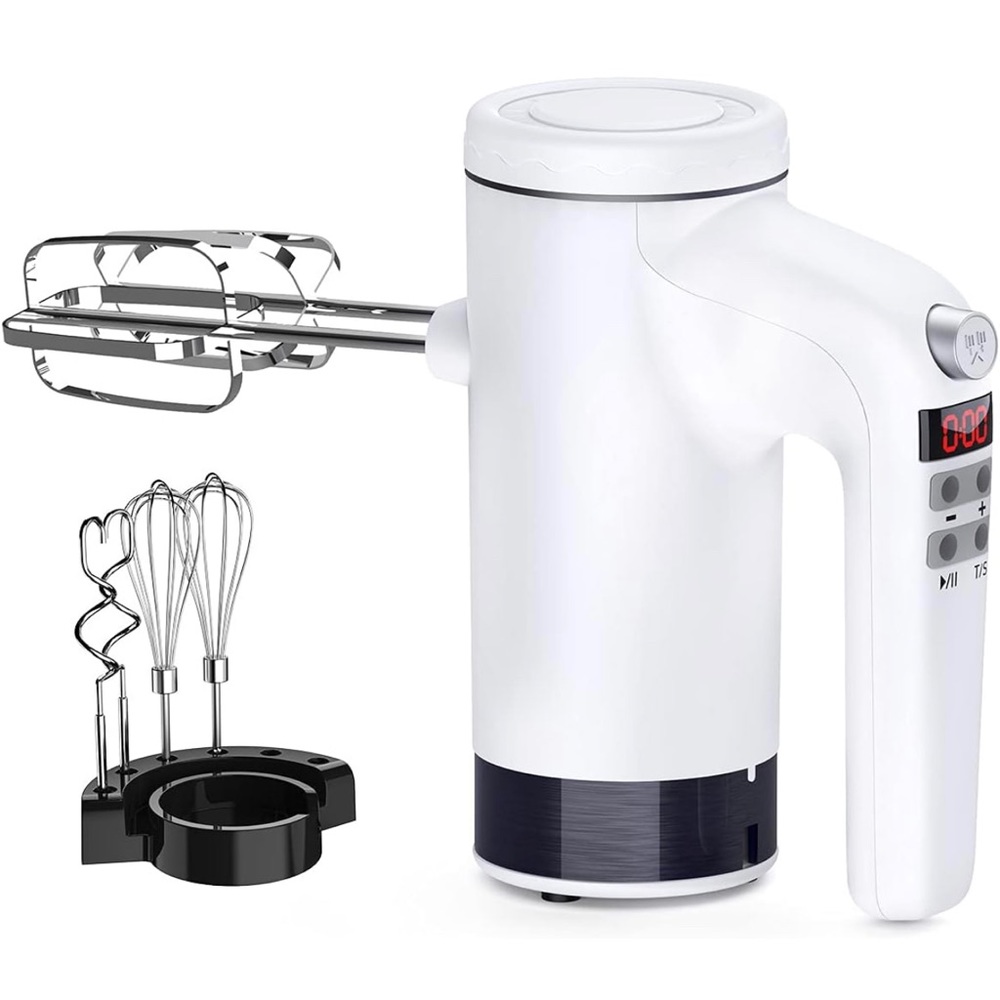 White Electric Hand Mixer